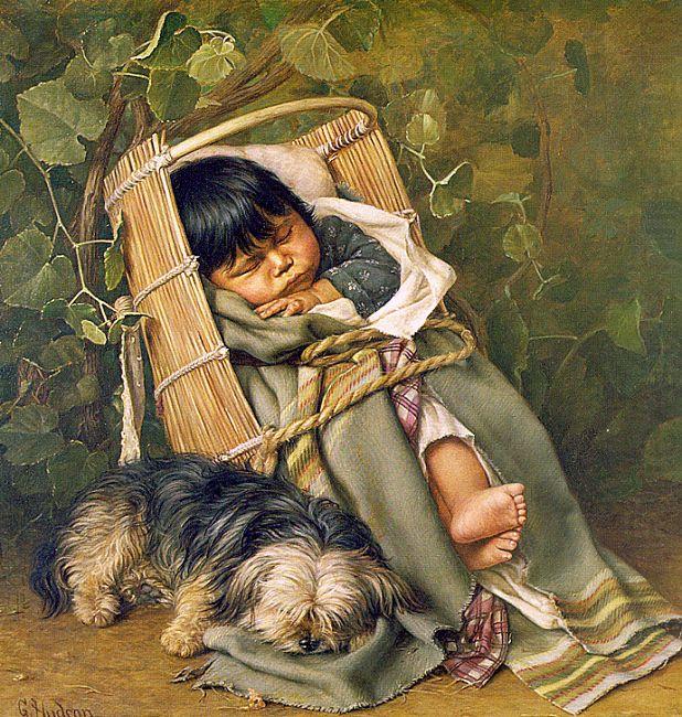 Grace Carpenter Hudson Baby Bunting china oil painting image